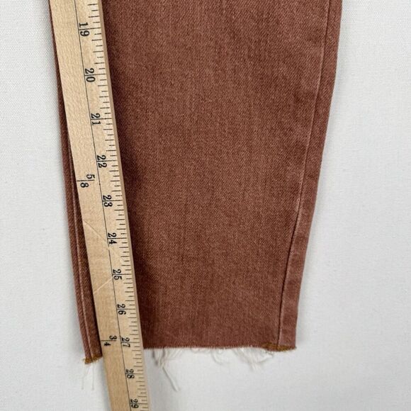 Pilcro Anthropologie Jeans Womens 26 Brown Straight Ankle‎ Ripped Denim NWT - Picture 16 of 16